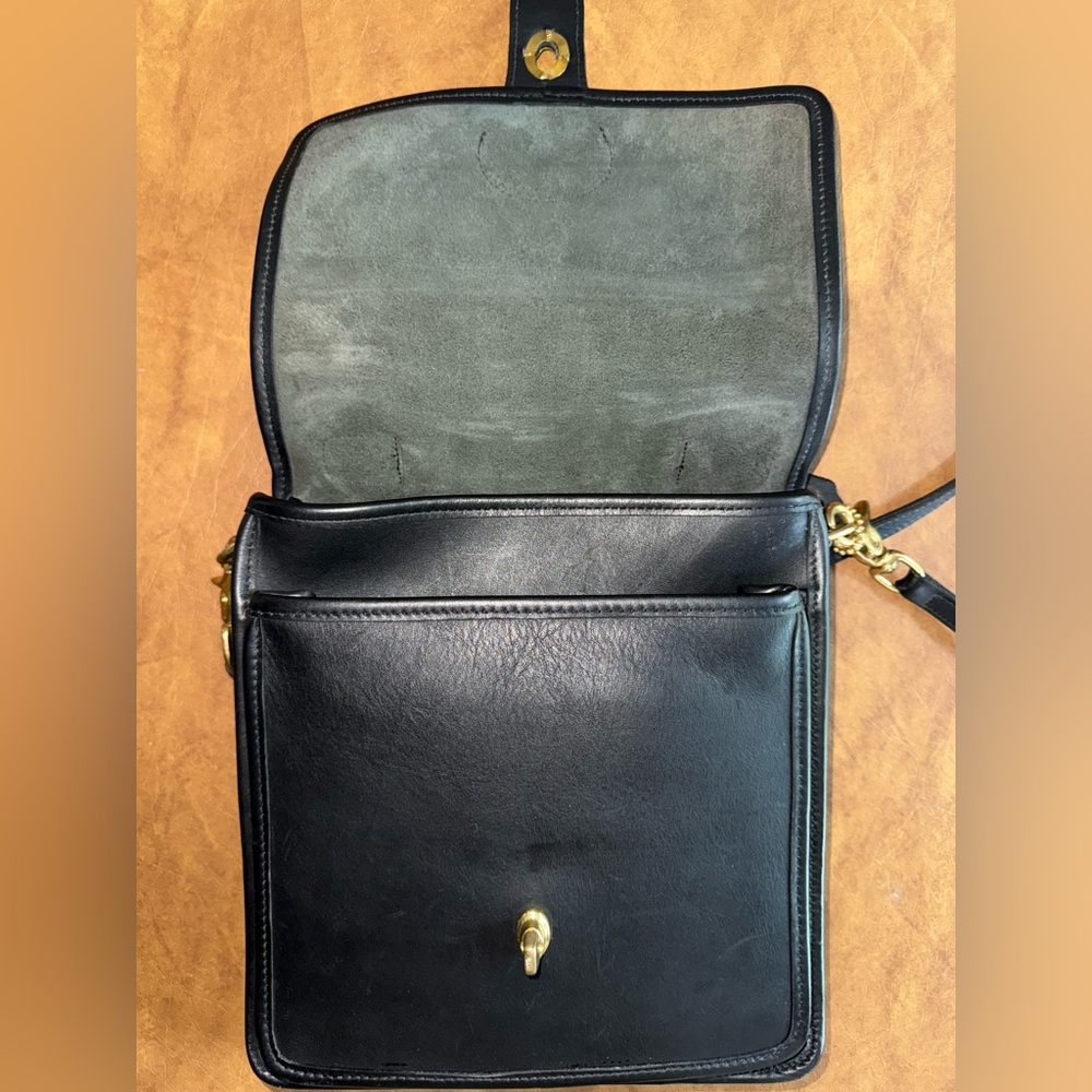 Coach Black Leather Crossbody Bag - Picture 3 of 4